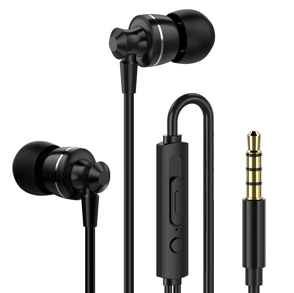 

ear buds in ear headphones head set sport earphones with mic auriculares 3.5mm con cable oyuncu kulaklik pc ecouteurs avec fil