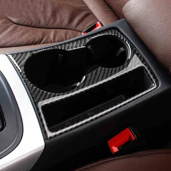 

For Audi A4 B8 A5 Carbon Fiber Car Styling Inner Control Gear Shift Panel Water Cup Holder Cover Trim strip Stickers Accessories