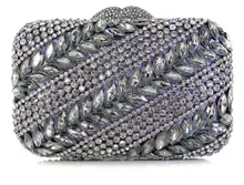 PP3-1 Kristall Abendtasche Clutch Pfau diamant pochette soiree Frauen abend handtasche hochzeit clutch tasche