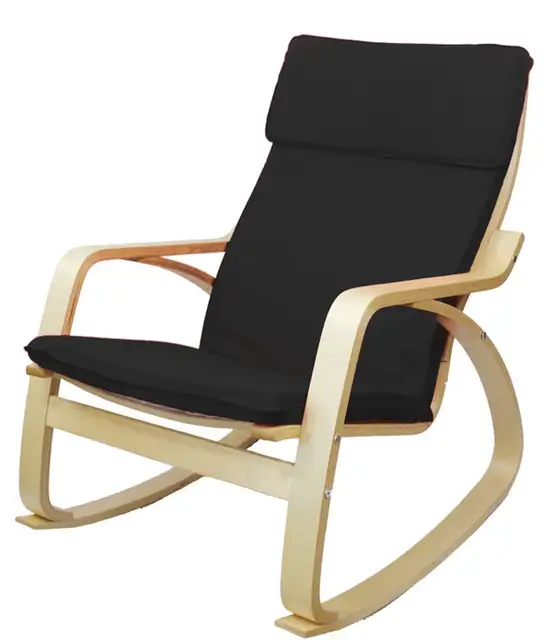 Comfortable Relax Rocking Chair Gliders Lounger Cotton Fabric