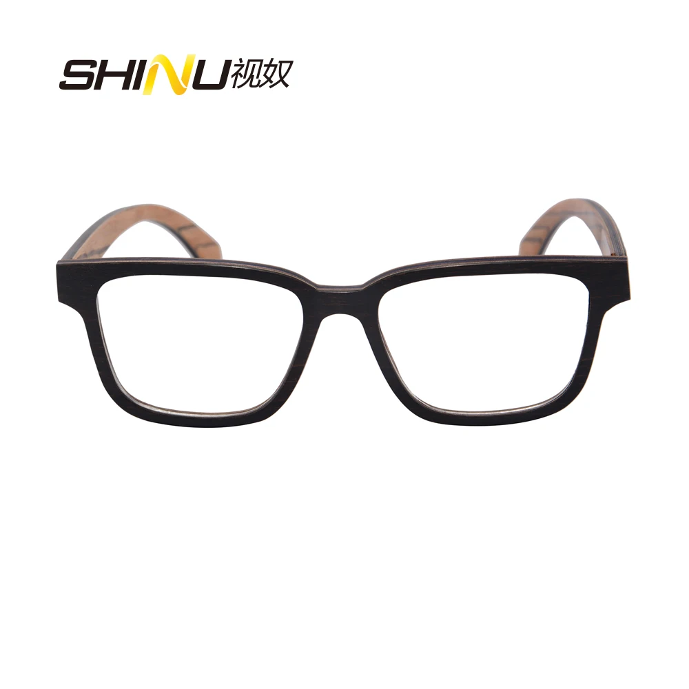 Новинка мужские деревянные очки в оптической оправе новый дизайн для зрения при