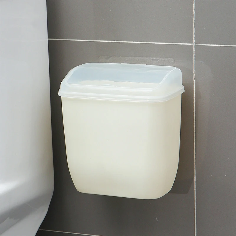 Коробка для хранения отходов может настенное крепление ящиков с крышкой креативная настенная Волшебная наклейка Ванная комната Кухня Туалет мусорные ящики пластиковая коробка