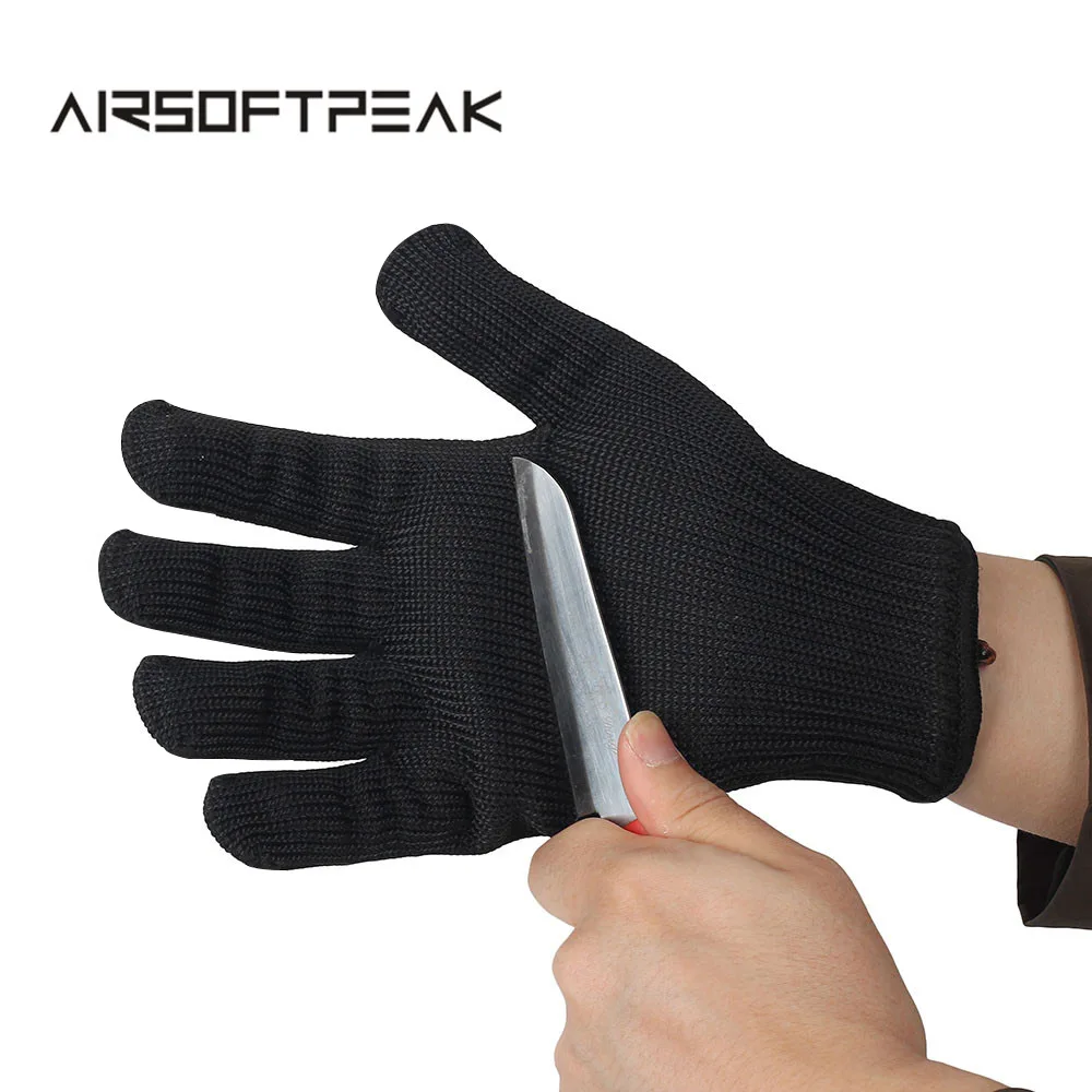 Tactical Glove Military Stainless Steel Wire Safety Anti cut Proof Stab