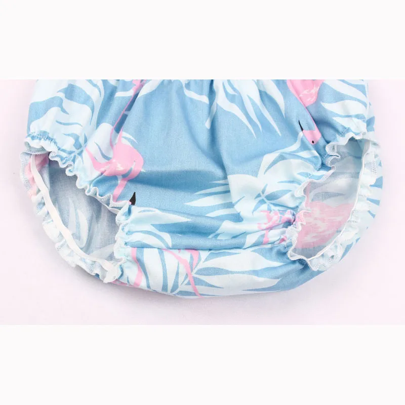 Boy Girl Cotton Bloomers Flamingos Infant Ruffle Shorts Newborn Gift Children Clothes (4)