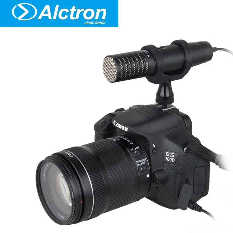 

Photography Interview Audio Video Condenser DSLR Microphone Clip-On Mic Recorder Recording for Nikon Canon DV