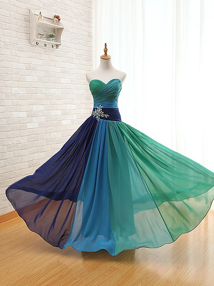Chiffon Pea Bridesmaid Dresses 2017 Blue Female Saree Long Chiffon Pea Bridesmaid Dresses 2017 Blue Female Saree Long Special Gowns With Stones Floor Length Vestido De Festa Bb1 In From