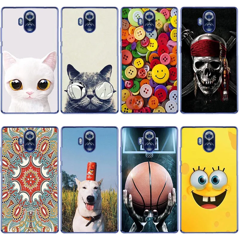 

For Doogee Mix Lite Cover Silicone colorful Flower cat Print Soft TPU Protective Back Case Cover For Doogee Mix Lite Case