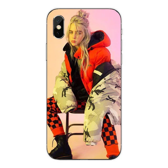 Прекрасный Billie Eilish Khalid Жесткий pc Пластиковый чехол для телефона чехол для iPhone 6 6S 7 8 Plus 5 5S SE X XS MAX XR силиконовый чехол - Цвет: Hard PC Billieeilish