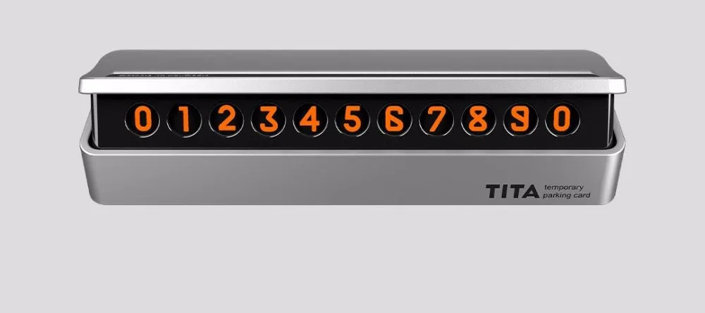 

TITA Temporary stop sign Car Parking Card Number multinational phone numbers for car move