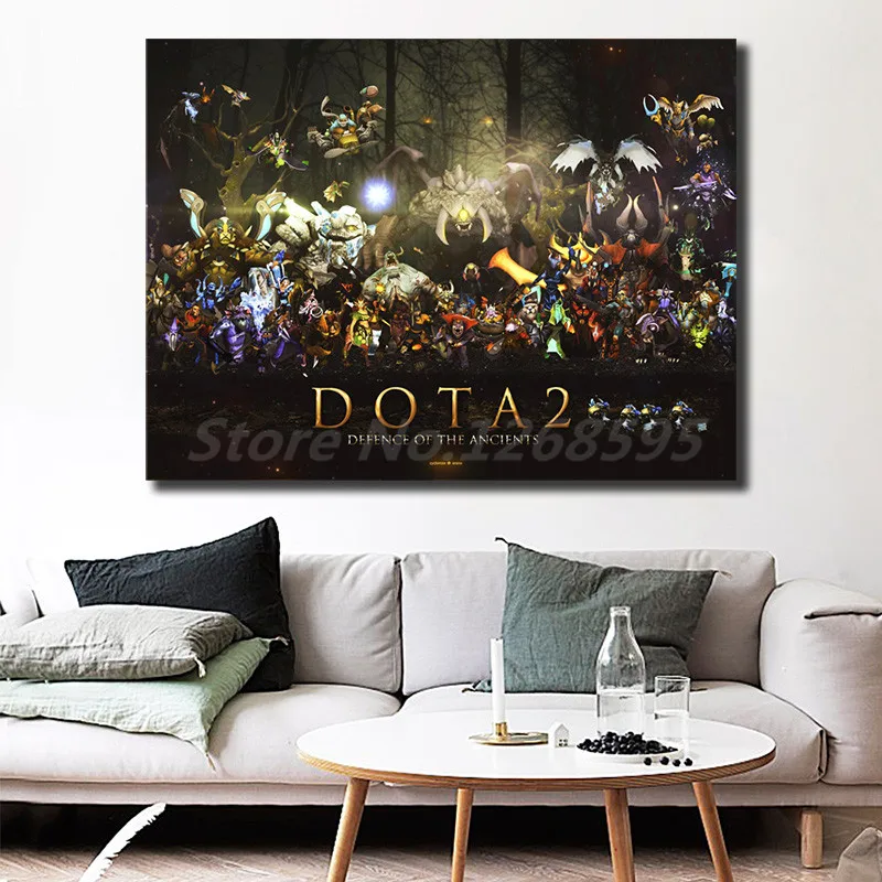 Dota 2 Defense Of the Ancients Character Wallpaper Art Canvas Poster Painting Wall Picture Print Ho