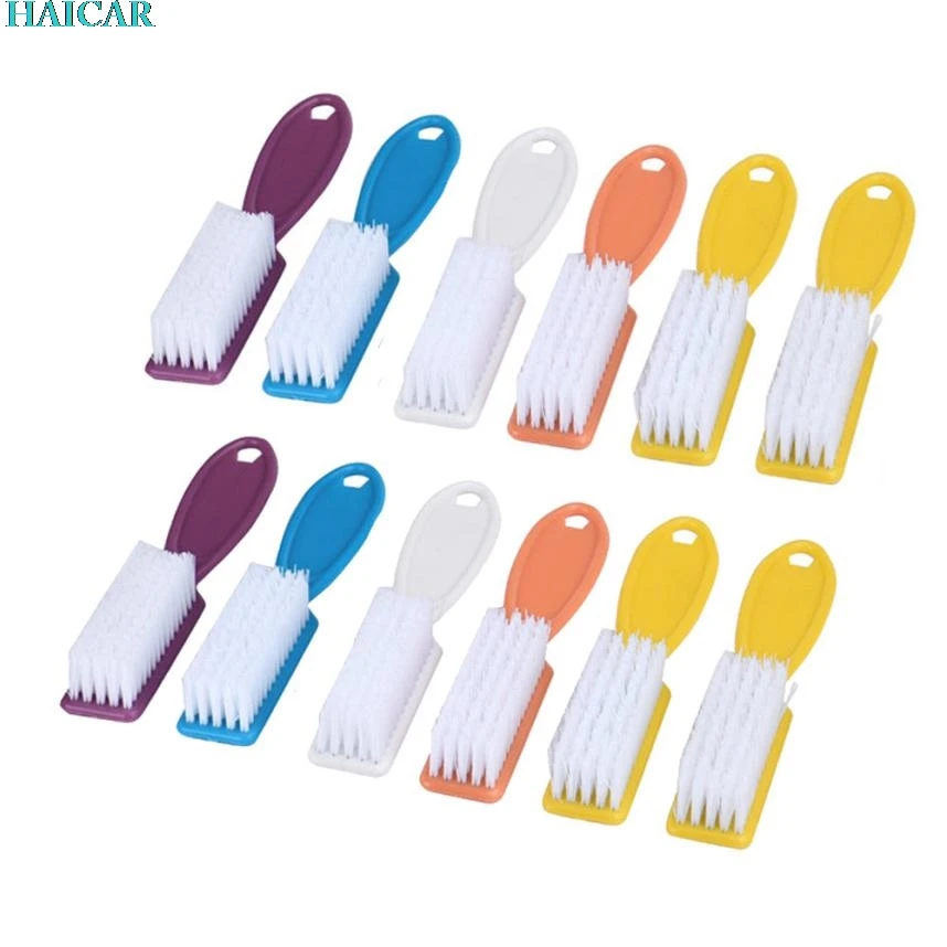 12 pcs Pro Nail Scrub Brushes Health Beauty Care Accesory Nail Cleaning Brushes ar12dropshipin