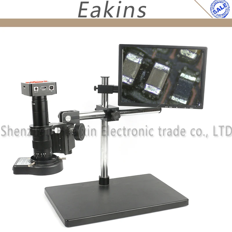 

21MP 1080P 60FPS HDMI USB Industrial Video Microscope Camera Work System 180X 300X C Mount Lens For PCB SMD SMT Repair Soldering