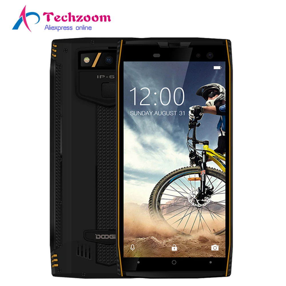 DOOGEE S50 IP68 Waterproof Mobile Phone Android 7.1 MTK6763T Octa Core 18:9 Display 6GB 64GB 5180mAh 16.0MP Quad Cams Smartphone | Мобильные