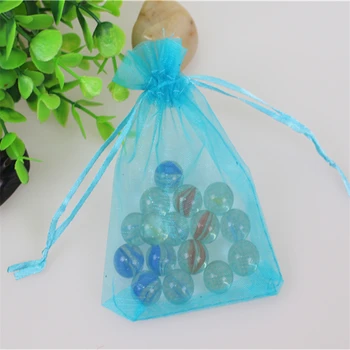 

Wholesale 100pcs/lot 17*23cm Jewelry Organza Pouches Favor Party Packaging Drawstring Organza Gift Bags