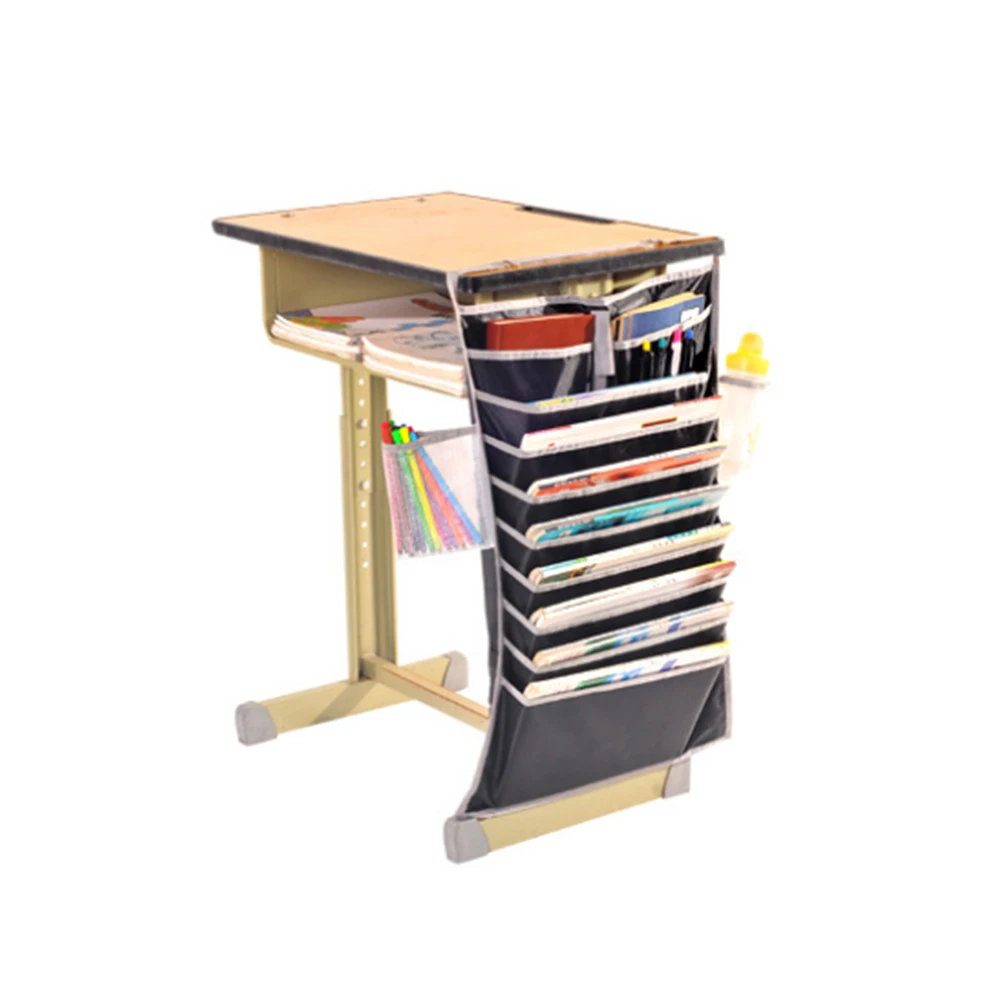 Adjustable Desk Pocket Organizer Bag Hanging Holder Book Stationery Pen