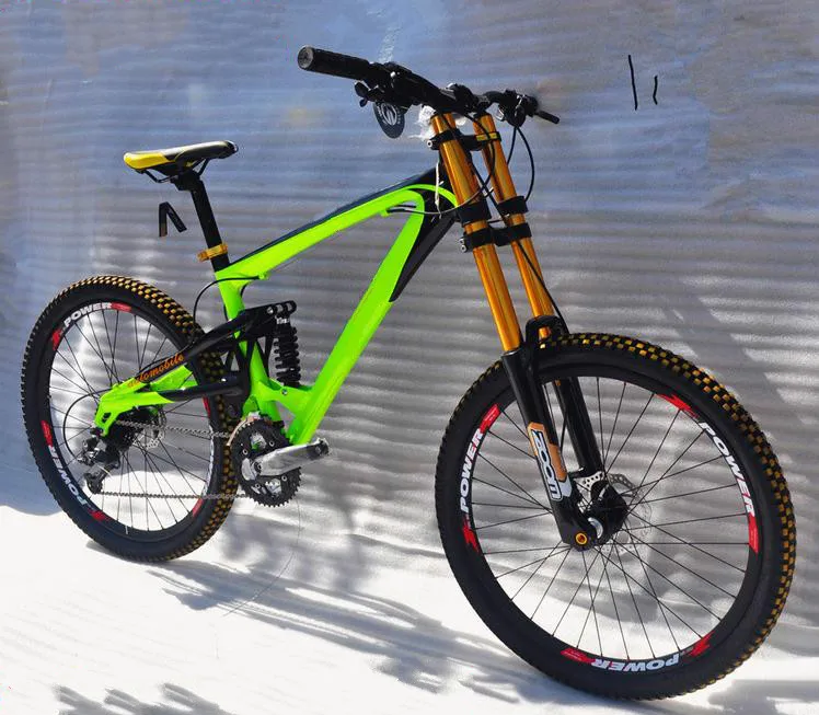 

Alloy 165mm travel DH mountain bicycle 20mm hubs downhill bike 26*2.35 inch 22/24/27/30 speed