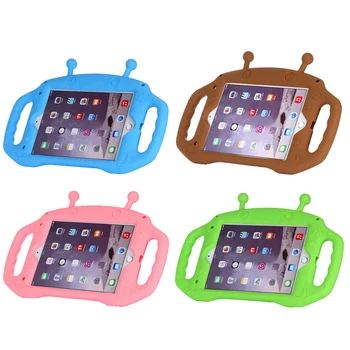 

Portable Kids Safe Shockproof All-inclusive Tablet Case Cartoon 3D Handle Stand Case Soft Silicone Anti-fall Sleeve for iPad 5/6