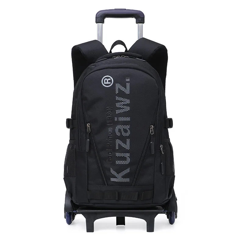 Модный водонепроницаемый рюкзак на колесиках для детей школьная Дорожная сумка