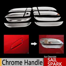 Para Chevrolet Sail 2010-2015 Vela Clássico Maçanetas de Cromo Cobre Chevy Cromo Styling Acessórios Do Carro Adesivos de Carro Carro Styling