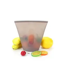 3 шт силиконовые контейнеры для хранения продуктов на молнии сверху герметичные свежие герметичные чашки герметичные свежие чашки на молнии сверху стоьте закрывайте мешок многоразовые