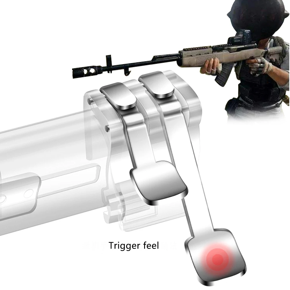 New Mobile Controller L1 R1 Phone Gamepad Trigger Fire Button Target Key L1R1 Puller Pubg Controller for iPhone Android
