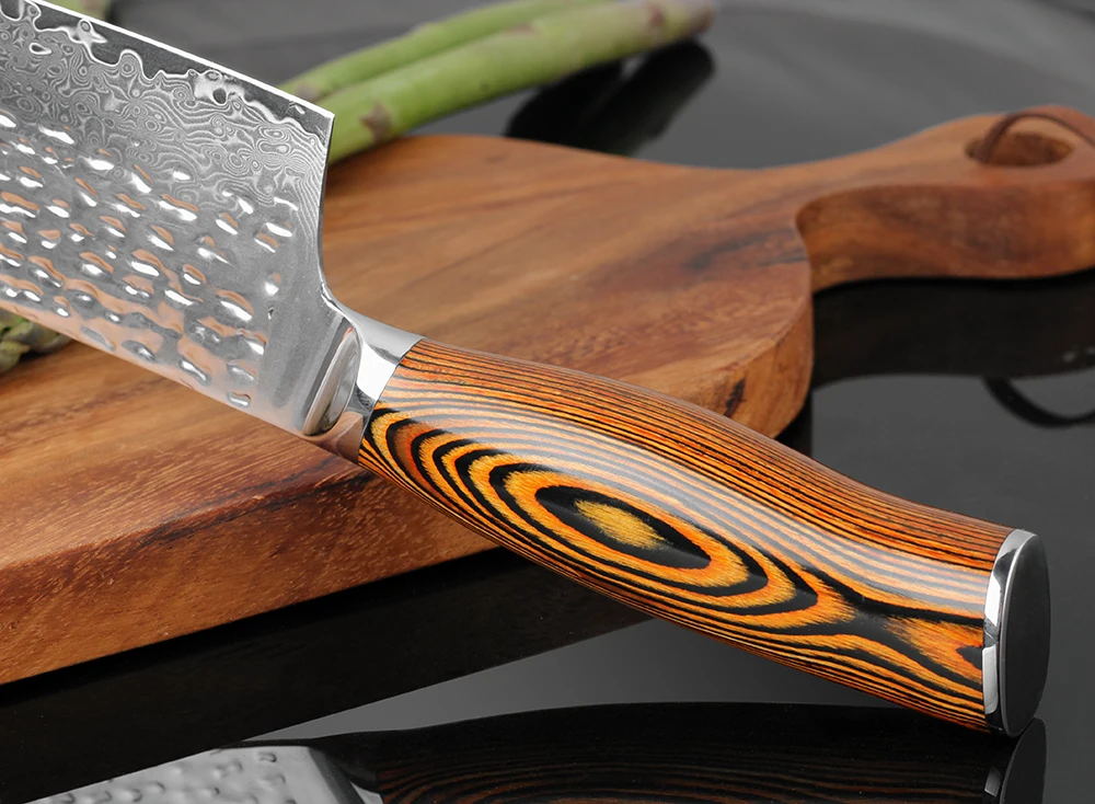 XITUO дамасский стальной нож шеф-повара ручной работы кованый антипригарный японский нож для мяса Santoku кухонные инструменты для приготовления пищи Новые