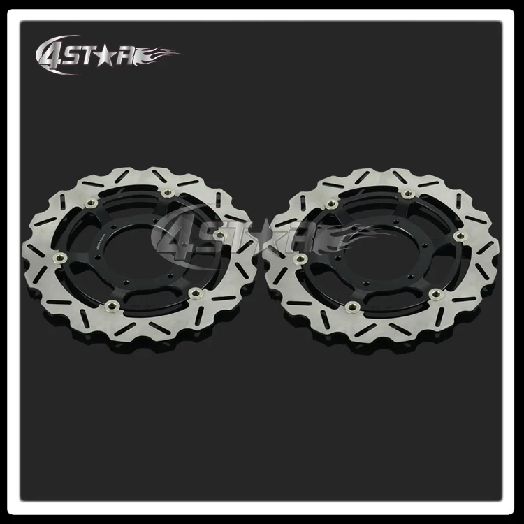 

2Pcs Black Motorcycle Front Floating Brake Disc Rotor For CBR600 F4I F4 CBR600F CB900F CB919F Hornet VTX1800 VTX1800F VTX1800R