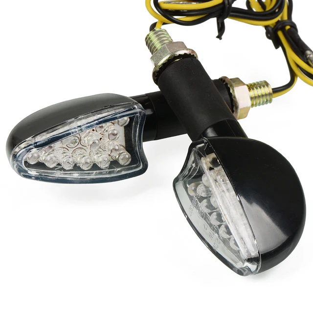 Motorcycle Turn Signal Signals Light Taillight Flexible 12 LED Indicators Blinkers Flashers for Honda GROM MSX125 MT-09 Z800 R3 A