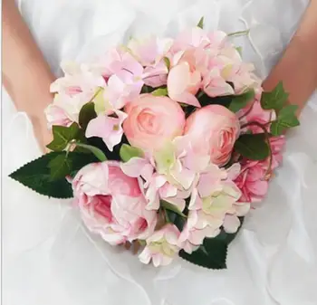 

Bridal Wedding Bouquets Wedding Bouquet Flowers Best selling Beautiful Elegant Round Shape Satin Wedding Bouquet flowers WB01