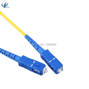 

Wholesale price 100pcs/lot SC-UPC Simplex Singlemode 2M Optical Fiber patch cord high quality