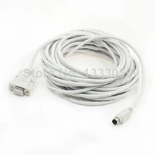 RS232 DB9 Женский до 6 P мини Din Мужской кабель для программирования ПЛК 32.8Ft 10 м