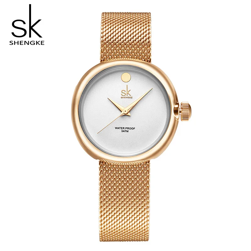 

Shengke Women Wrist Watch Luxury Gold Bracelet Watches Ladies Stainless Steel Quartz Watch 2019 SK Reloj Mujer #K0029L