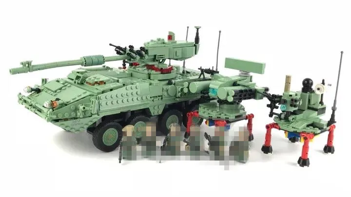 

Hot Sale Stryker M1128 MGS Compatible Military Building Block Bricks Figures Set Brand New Educational Toys for Boys