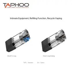 Электронная сигарета Vape Pod Taphoo VAPECCINO pod система вэйп картридж хлопковая катушка или керамическая катушка анти-протекающая электронная