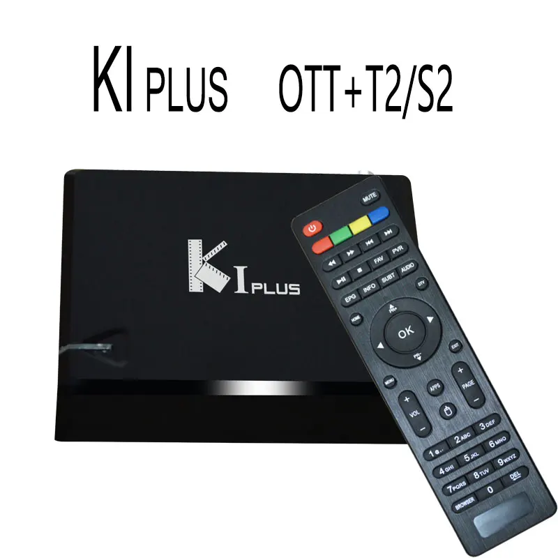 KI plus s2 t2 DVB 2in1 k1 DVB-S2 ТВ-приставка android 7 0 amlogic s905D 1g 8g 4k может подписываться CCCAM