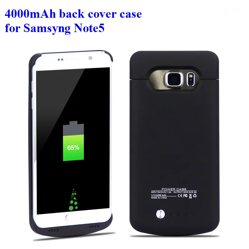 

Free shipping Extended Backup 4000mAh Battery External Battery Charger Case For Samsung Galaxy Note 5