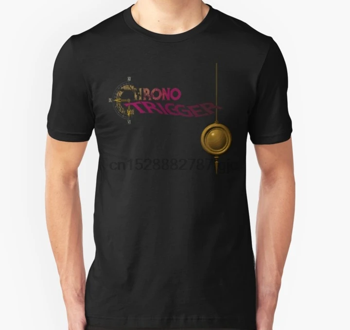 Мужская рубашка с коротким рукавом Футболка Chrono Trigger (Snes) название Экран унисекс