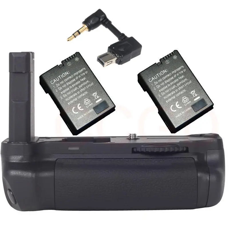

JinTu Vertical Battery Grip holder +2pcs EN-EL14 Batteries Kit For NIKON DF DSLR Camera as BG-2P w/ Double-section shutter