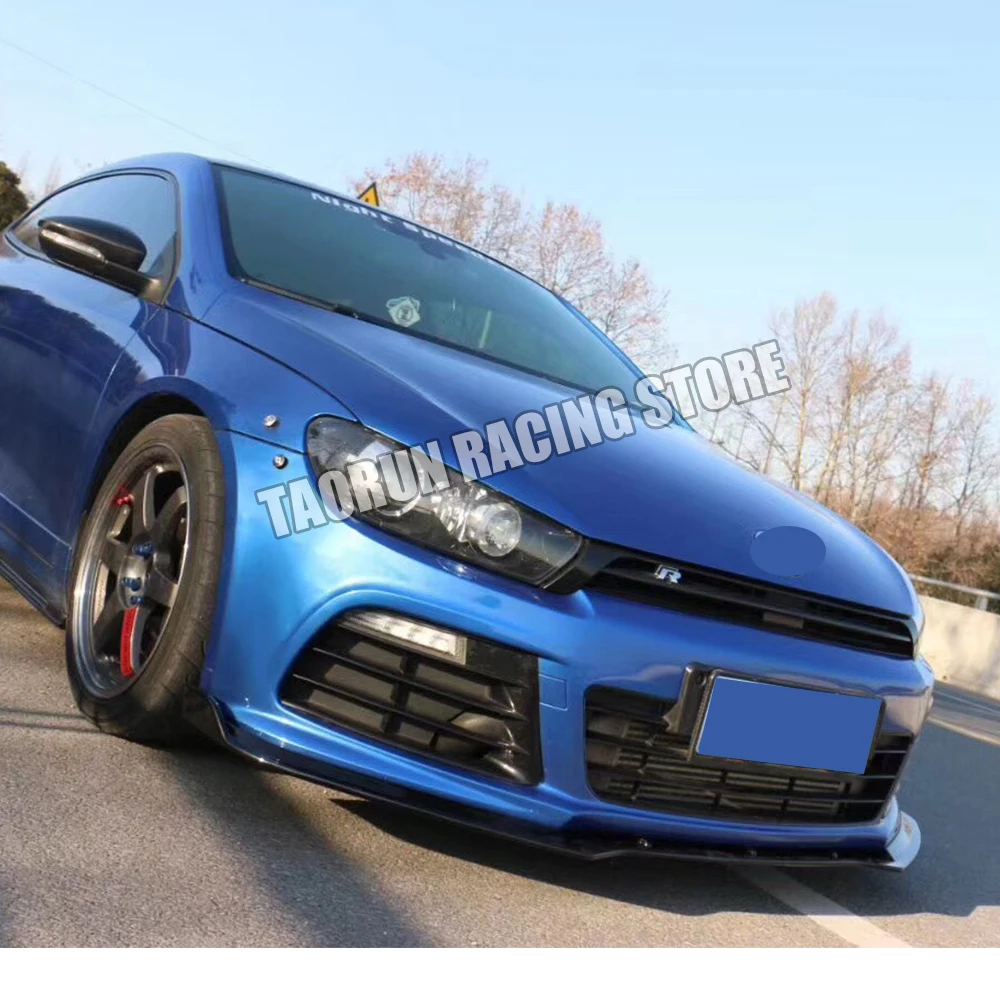 Scirocco R ABS черный передний бампер для губ, спойлер для Scirocco R 2009-(подходит только для R, не подходит для стандарта Scirocco