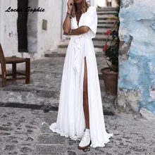 High waist Ladies Plus size Sexy party dresses 2019 Summer cotton blend Splicing Bandage Fork opening Dress women's Skinny Dress