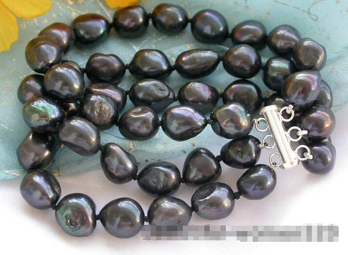 

Free shipping >>>>>>z6299 3strands 15mm white baroque freshwater cultured pearl bracelet 8inch