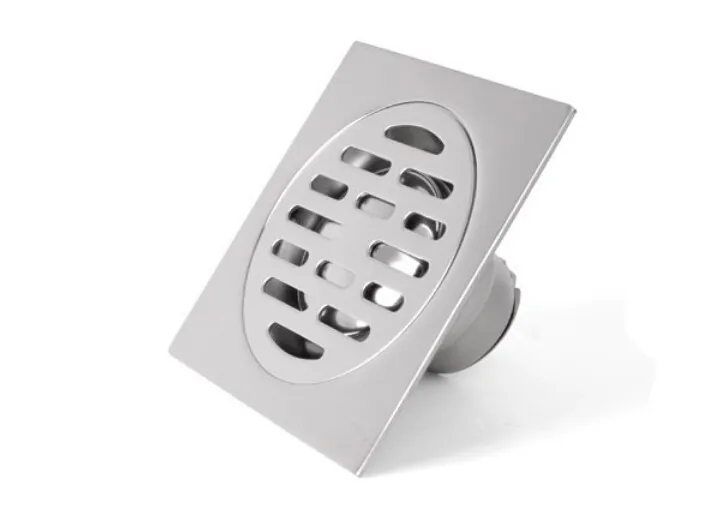 304 нержавеющая сталь квадратный трапных Крышка для Кухня Ванная комната оптовая продажа DR005