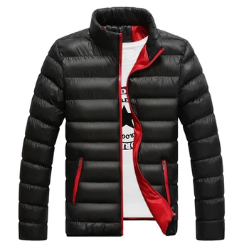 

Men's Winter Warm Stand Collar Thick Casual Outerwear Parka Jacket