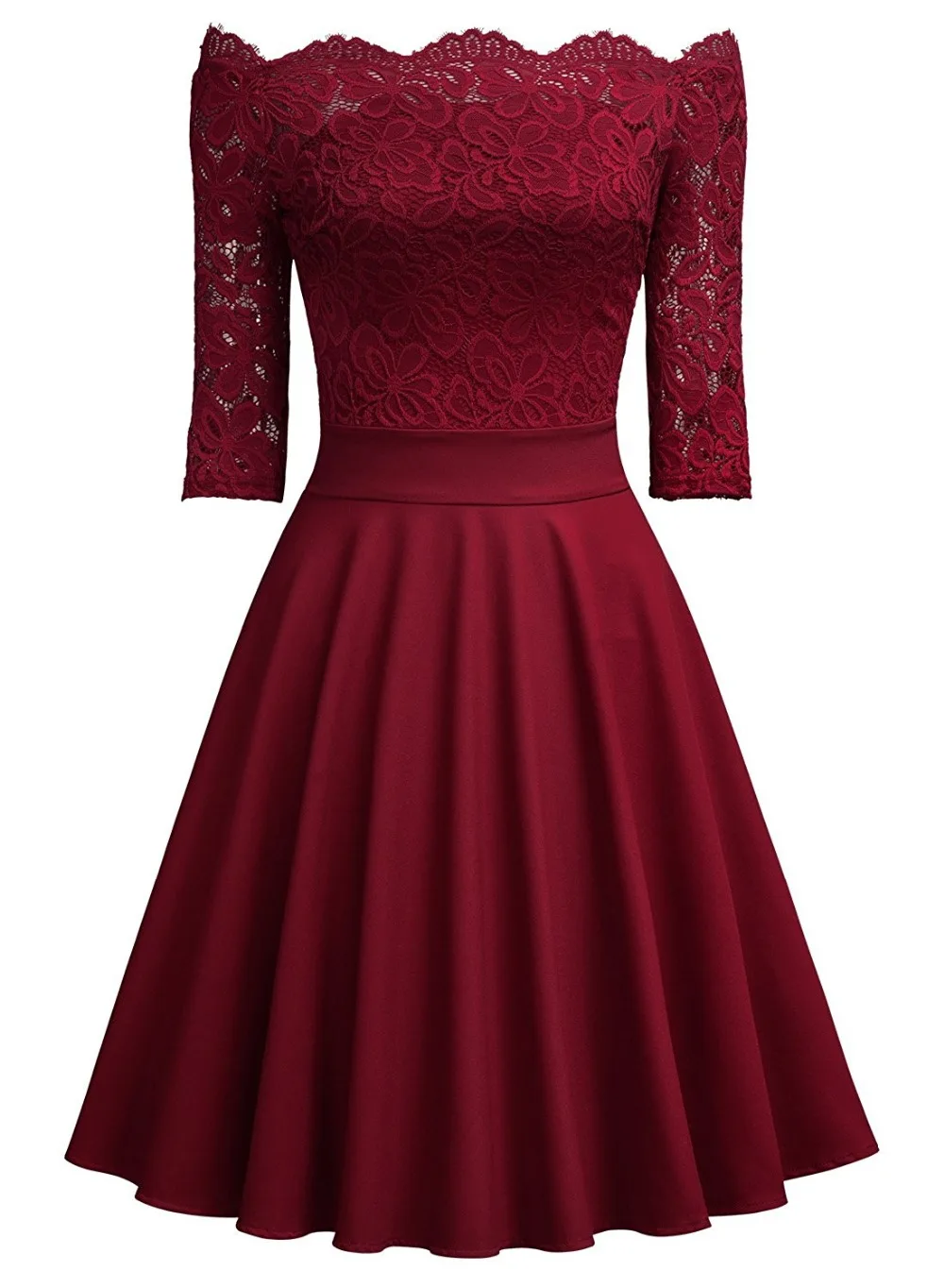 formal swing dress with sleeves