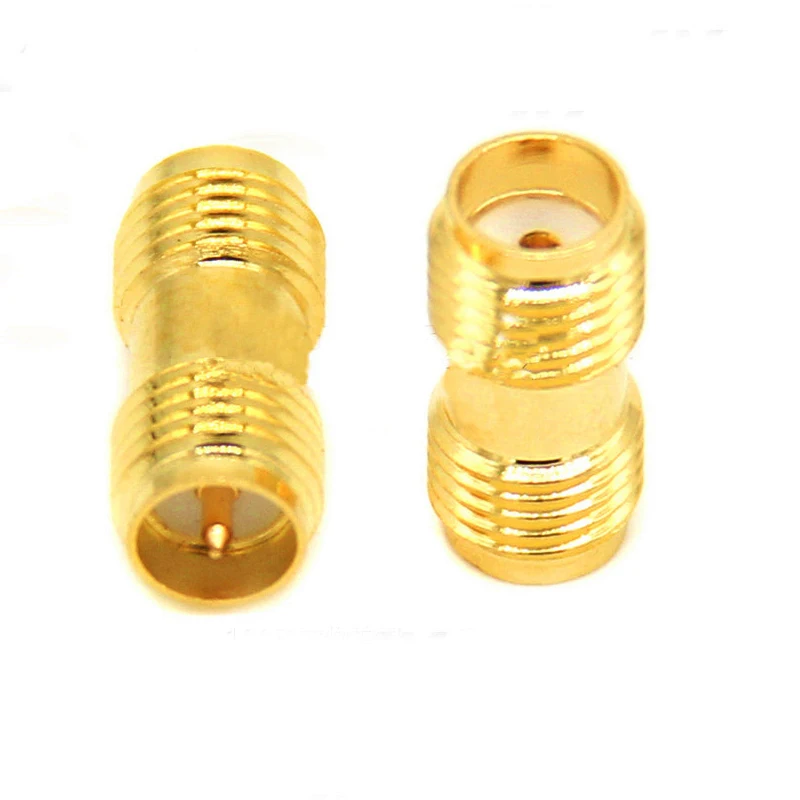 

50 pcs gold SMA female to RP SMA female jack RF connector adapter coupler