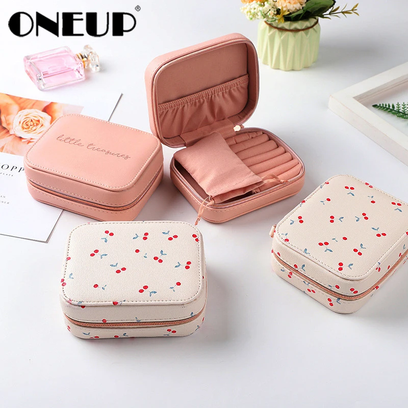 

ONEUP Jewelry Packaging Box Casket Box Exquisite Makeup Case Cosmetics Beauty Organizer Container Boxes Graduation Birthday Gift