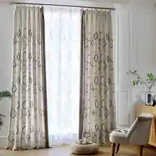 Linen Curtains For Living Room Cotton Sheer Bedroom Cheap Curtains Blackout Curtain And Tulle Custom Made
