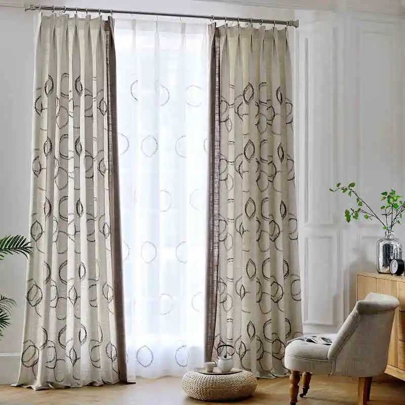 Linen font b Curtains b font For Living Room Cotton Sheer Bedroom Cheap font b Curtains