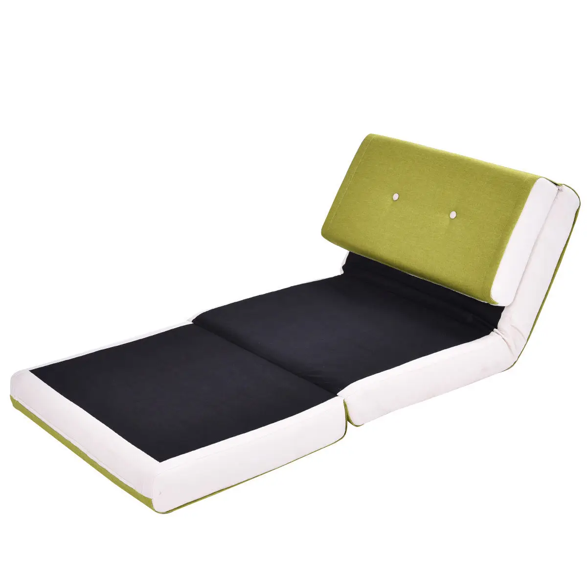 Giantex Modern Convertible Split-Back Linen Futon Sofa Bed Couch Recliner Sleeper 5 Position Living Room Furniture HW52681GN