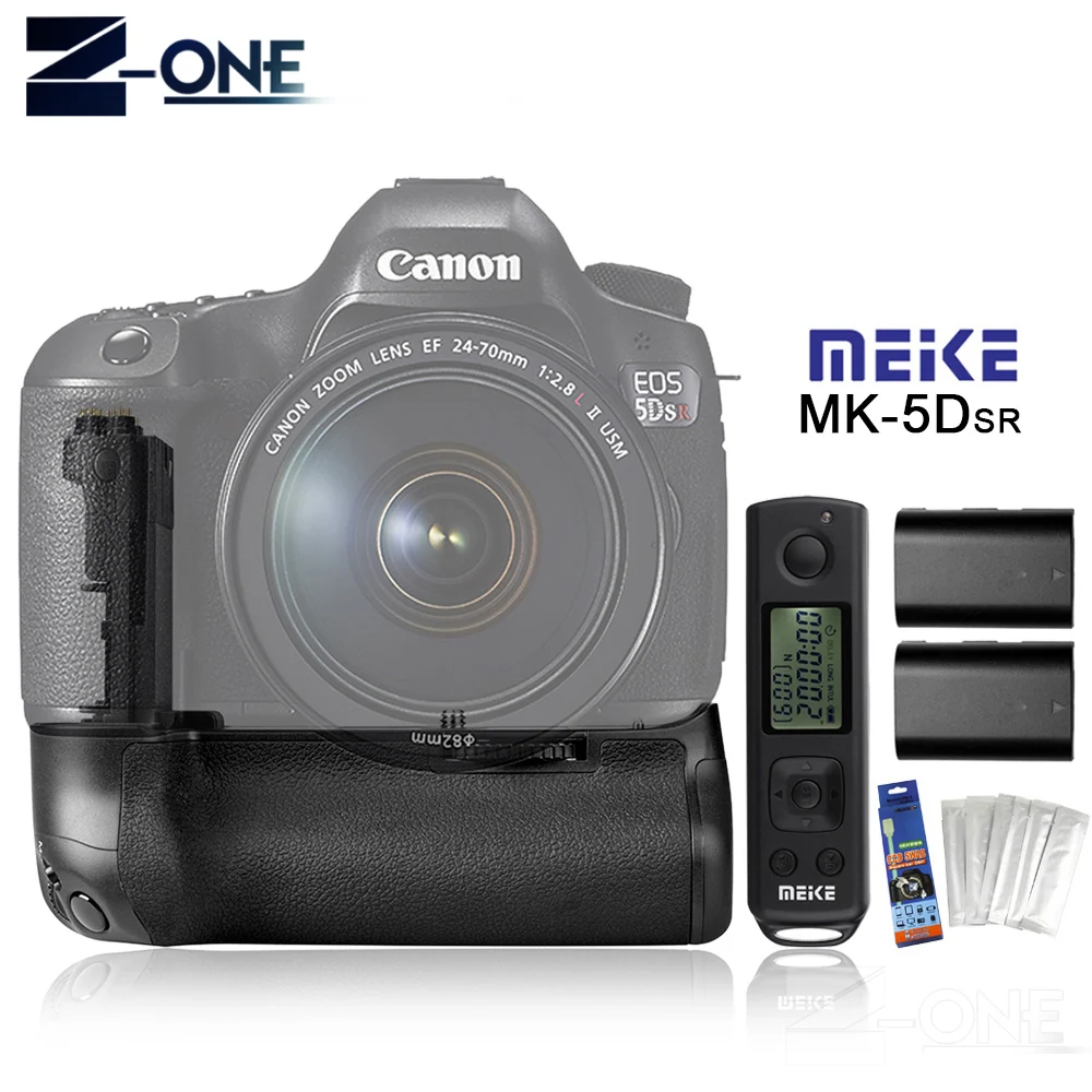 MEIKE MK-5DS R 2.4G Battery Grip Holder + Wireless Remote Control+2*LP-E6 Battery For Canon 5DS R 5D Mark III/5Ds/5DsR саксофон mark r markr